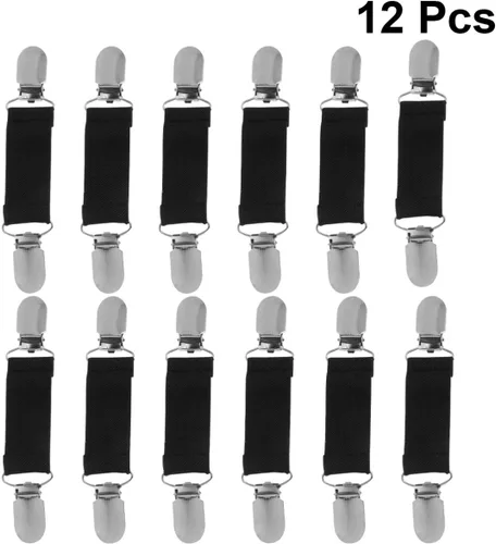 Vista 9 de NUOBESTY Soporte de sofá, 6 pares de correas ajustables para sábanas, sujetadores de sábanas de cama, clips elásticos para fundas de colchón