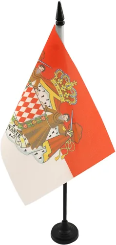 Vista 184 de AZ FLAG Aland Table Flag 4x6 in 100D Polyester Plastic Base Indoor use Finnish 15x10 cm desk flag stitched finish with reinforced edges with