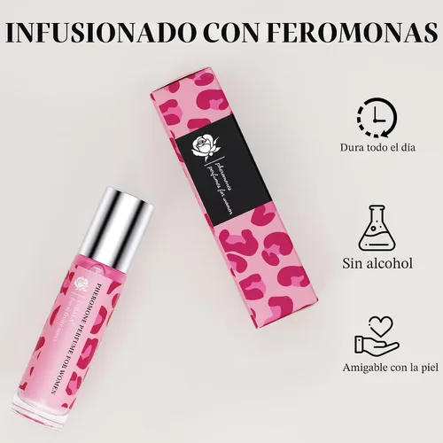 Vista 2 de DIBALA Perfume de Feromonas para Mujeres, Aceite de Perfume Roll On Natural de Larga Duración 10ml (0.34 fl oz)