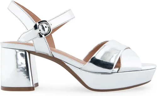 Vista 6 de Aerosoles Sandalias de tacón Cosmos para mujer, plateadas, 8.5, plateado
