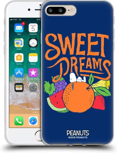 Vista 54 de Head Case Designs Funda de gel suave con licencia oficial de Peanuts Charlie y Snoopy Naturally Sweet compatible con Apple iPhone 7 Plus/iPhone 8