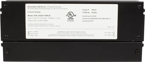 Vista 9 de Transformador de controlador regulable Triac de 24 V, certificación UL, 30 W, voltaje constante, clase 2, 100 V, 277 V, fuente de alimentación de CA