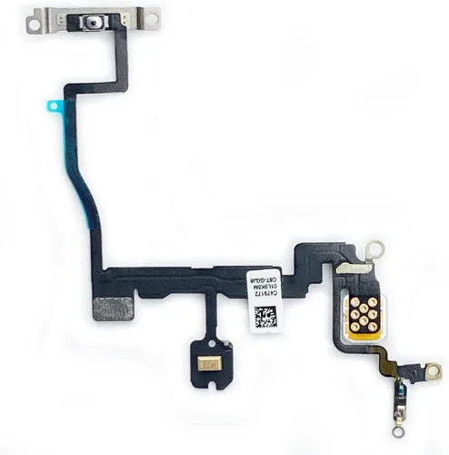 Vista 2 de Johncase Interruptor de control de botón de encendido OEM + luz de flash + cable flexible de micrófono con piezas de repuesto compatibles con iPhone