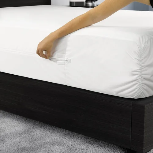 Vista 4 de Protect-A-Bed Funda de colchón esencial con cremallera individual, parte superior 100% impermeable, resistente a los insectos, barrera de ácaros