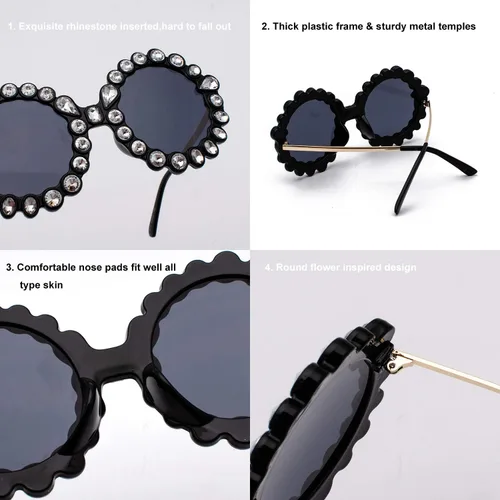 Vista 5 de Armear - Gafas de sol para mujer, diseño de flores