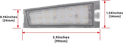 Vista 5 de Conjunto de luz LED para placa de matrícula para Cadillac CTS CTS-V Sedán 2008 2009 2010, reemplazo de lámpara de matrícula OEM 6000K xenón blanco