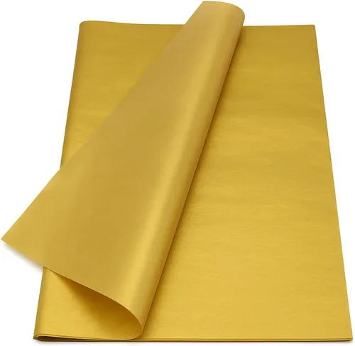 Vista 8 de PMLAND Papel de seda de alta calidad para envolver regalos, color negro metálico dorado con rayas zigzag, 20 x 14 pulgadas, 60 hojas