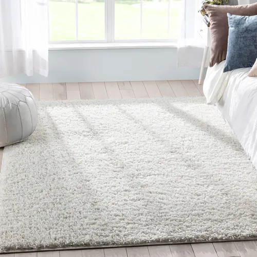 Vista 13 de 3Well Woven Elle Basics Emerson Shag Camino de pasillo, texturizado, azul oscuro, de 3 x 10, 2'7" x 9'6