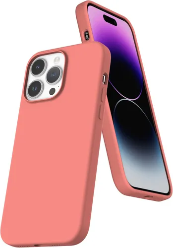 Vista 50 de Funda de silicona líquida compatible con iPhone 12 Pro Max 6.7 pulgadas, funda de gel de protección completa con forro de microfibra, funda