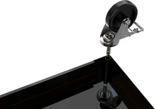 Vista 4 de Juego de herramientas y juego de herramientas mecánicas con ruedas y asa, gabinete de metal resistente de 4 cajones, kits de herramientas de 238
