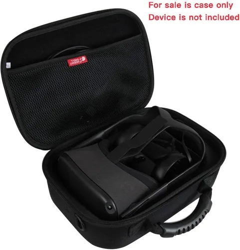 Vista 5 de Hermitshell Funda de viaje rígida de EVA para auriculares Oculus Quest 2 Quest VR Gaming negro 2