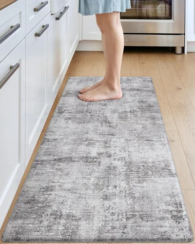 Vista 21 de DEXI Alfombrillas de cocina acolchadas antifatiga 23 x 86 pulgadas, color Azul