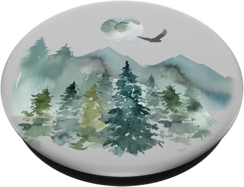 Vista 2 de Mountain Scape PopSockets PopGrip: agarre intercambiable para teléfonos y tabletas
