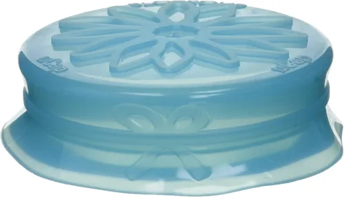 Vista 7 de Blossom Mason and Canning Jar tapas para beber y beber, silicona, para tarros Mason de boca ancha, 4 pulgadas; azul; 1 tapa