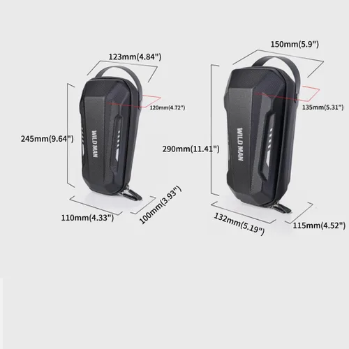Vista 9 de WILD MAN Bolsa de almacenamiento de scooter resistente a la lluvia de liberación rápida para scooters de equilibrio Kick Scooters bicicleta plegable