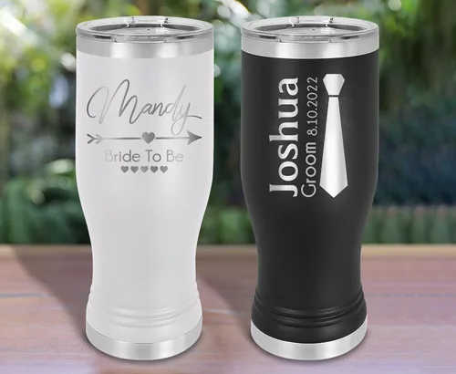 Vista 9 de TEEAMORE Vaso de acero inoxidable grabado con láser personalizado con aislamiento al vacío, vaso de viaje para café de doble pared con tapa