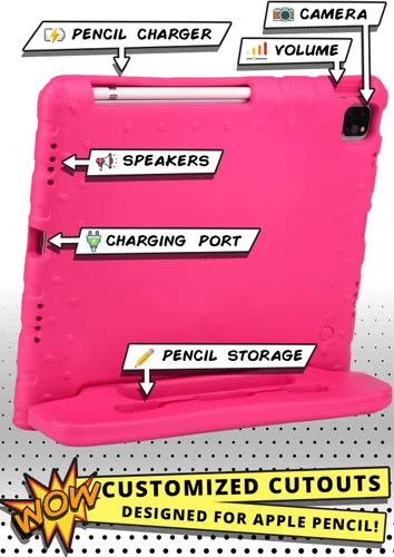 Vista 6 de Cooper Dynamo - Funda oficial para iPad Pro de 11 pulgadas para niños de 4ª/3ª/2ª/1ª/1ª generación 2022/2021/2020/2018 Espuma resistente, mango