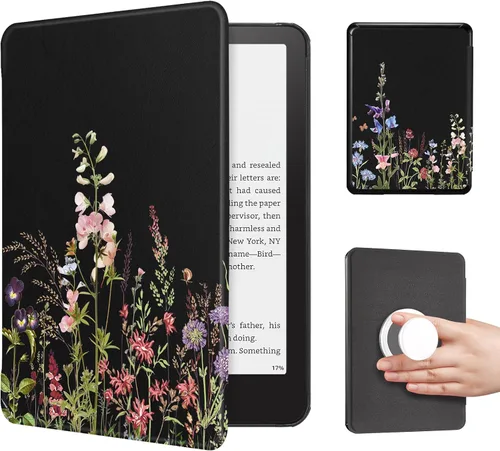 Vista 17 de CoBak Funda con cubierta magnética plegable para Kindle Paperwhite de 7 pulgadas de 12ª generación 2024 y Kindle Colorsoft - para PopSockets Grip