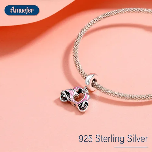 Vista 26 de Amufer S925 Charms for Women, compatible with Pandora Bracelets and Necklaces, Jewelry Gift