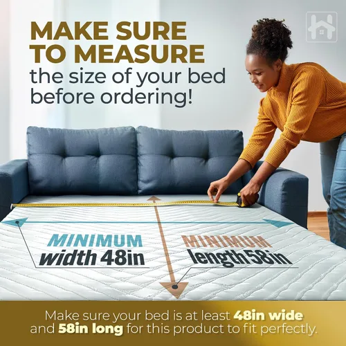 Vista 6 de Golden Home Essentials - Tabla de cama resistente de 58 pulgadas x 48 pulgadas, tabla de cama para evitar el hundimiento del colchón