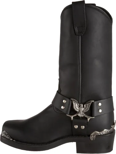 Vista 9 de Dingo Botas de arnés Chopper para hombre, Negro