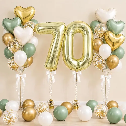 Vista 40 de TONIFUL Globo de aluminio negro de 40 pulgadas con el número 0, decoraciones de cumpleaños negro (Bk-black)