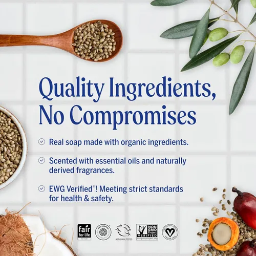 Vista 3 de Dr. Bronner's - Jabón líquido puro de Castilla (rosa, 16 onzas) - Hecho con aceites orgánicos, usos 18 en 1: cara, cuerpo, cabello, lavandería
