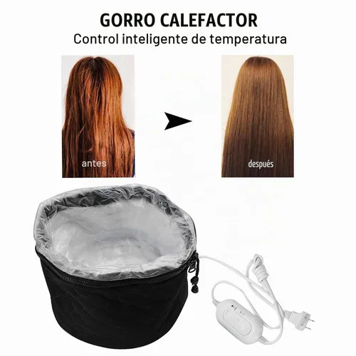 Vista 2 de XNX Gorro eléctrico de 110 V, sombrero para el cuidado del cabello, gorra de belleza para el cabello, balneario para el cabello, gorro térmico