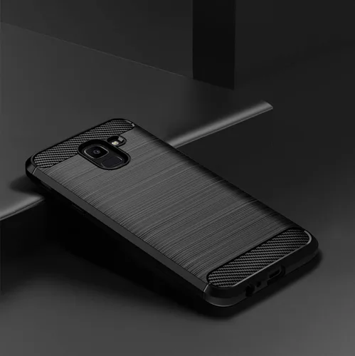 Vista 3 de Asuwish Funda compatible con Samsung Galaxy J6 2018 y protector de pantalla de vidrio templado, accesorios de celda, cubierta protectora de TPU