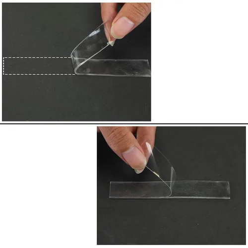 Vista 8 de Mr. Pen - Cinta de doble cara, 0.7 pulgadas, cinta transparente de doble cara para paredes, cinta adhesiva de doble cara, cinta de montaje, cinta