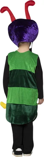 Vista 5 de Rasta Imposta Caterpillar - Conjunto de disfraz de Halloween colorido con tocado para padres e hijos