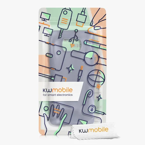 Vista 6 de kwmobile Funda compatible con Xiaomi Poco X3 NFC/Poco X3 Pro - Funda protectora de silicona TPU suave y delgada - Gris lavanda mate