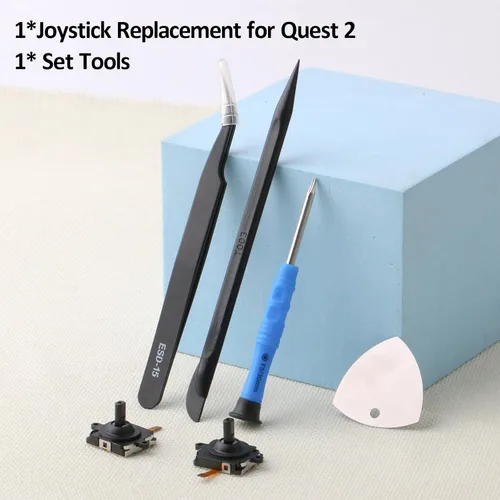 Vista 7 de 2Pcs for Oculus Quest 2 Joystick Replacement Kit for Oculus Quest 2 Controller Thumbstick Replacement Drift Repair Switch Replacement Accessory with