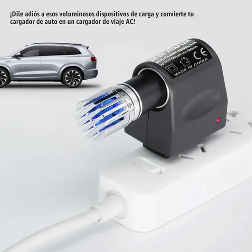 Vista 6 de Convertidor universal de CA a CC, DC 12 V 500 mA para encendedor de cigarrillos de coche, adaptador de enchufe de enchufe de pared para electrónica