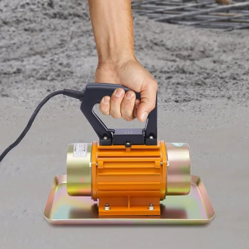 Vista 2 de Motor de vibrador de hormigón eléctrico 250W, vibrador de hormigón de movimiento de mesa portátil, máquina vibradora de cemento portátil, paleta