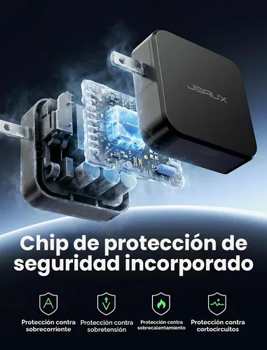 Vista 4 de JSAUX Cargador USB C de 45 W para Steam Deck/OLED, cable de 5 pies tipo C PD 3.0 de 45 vatios de carga rápida compatible con Steam Deck