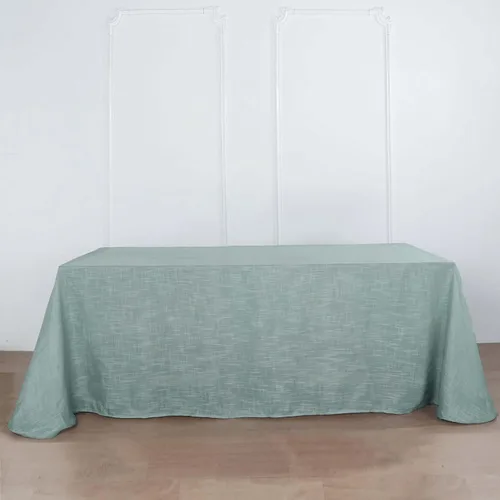 Vista 20 de Efavormart Mantel Redondo de Arpillera Sintética de Yute Natural de 90 Pulgadas - Cubierta de Mesa Rústica Boho Chic Estilo Granja para Navidad