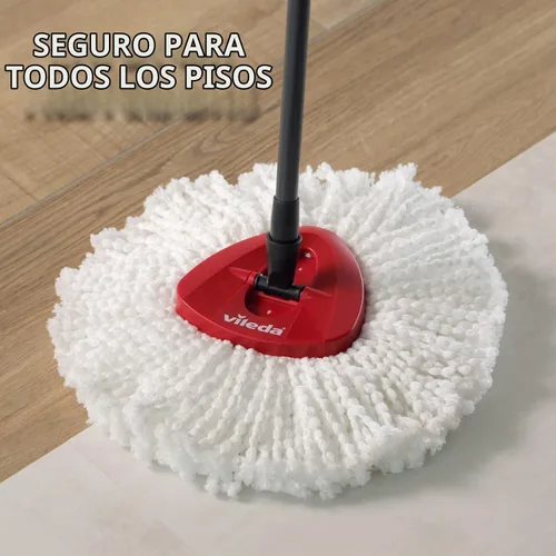 Vista 5 de Vileda EasyWring and Clean Turbo Classic - Cabezal de recambio para mopa de microfibra