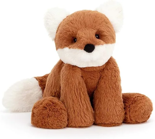 Vista 2 de Jellycat Smudge Fox - Animal de peluche, 9.5 pulgadas, juguete de peluche de animal del bosque, regalo clásico para niños
