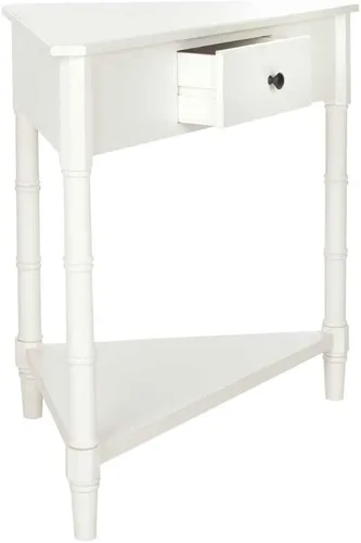 Vista 12 de SAFAVIEH Gomez AMH5709A - Mesa auxiliar esquinera de madera, 33.1 pulgadas, gris vintage