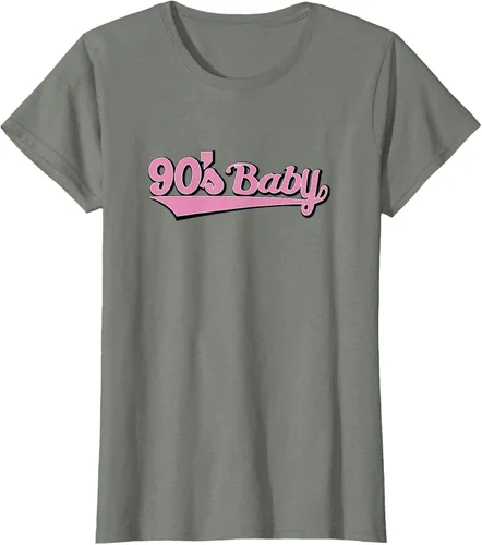 Vista 12 de 90s Baby Nostalgia Camiseta retro rosa con diseño estético, Blanco