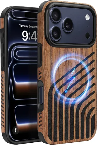 Vista 29 de Funda magnética ZZDZZ compatible con iPhone 14 Plus [Compatible con Magsafe] Diseño de cuero premium TPU híbrido a prueba de golpes (Negro)