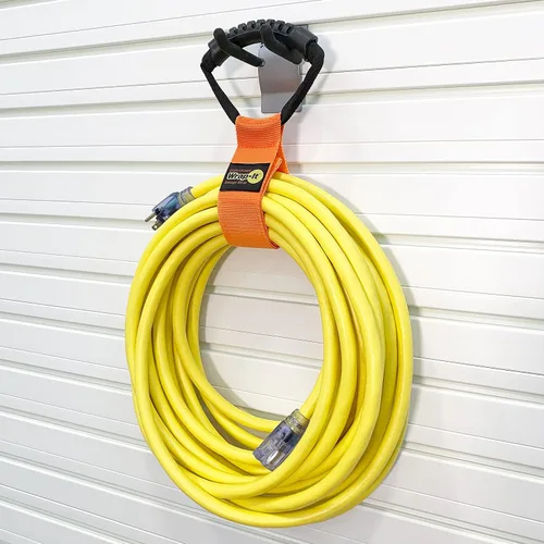 Vista 7 de Correas Wrap-It Storage de fácil transporte - 17" (paquete de 2) Naranja Naranja (Blaze Orange)