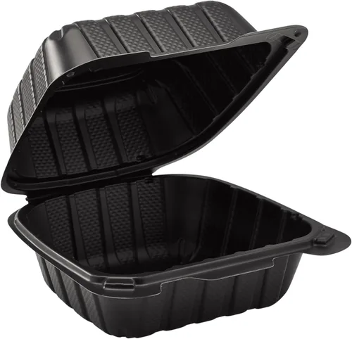 Vista 6 de KARAT EARTH Clamshell - Recipientes de alimentos para llevar [6 x 6 pulgadas - 400 quilates] para llevar, aptos para microondas, congelador