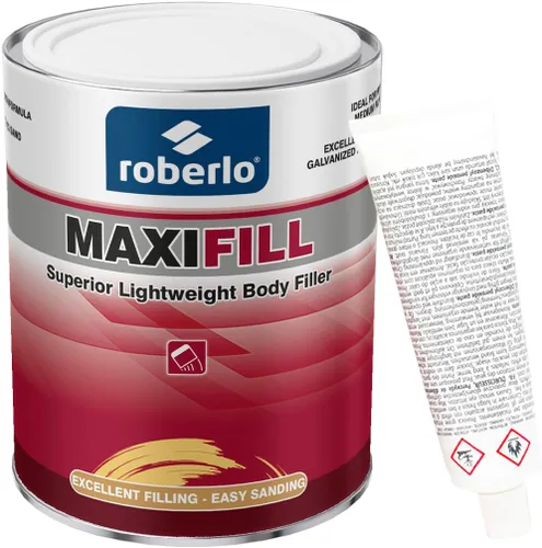 Vista 10 de Roberlo Maxifill - Relleno de cuerpo ligero superior, fácil de lijar y pintar para reparaciones de automóviles, ideal para abolladuras, agujeros