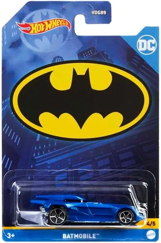 Vista 5 de Hot Wheels - Batmobile 1:64 Escala Diecast Car - Azul - DC Batman Series