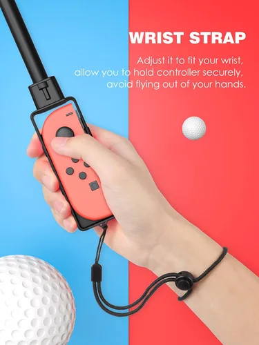 Vista 4 de MoKo Palos de golf compatibles con interruptorinterruptor modelo OLED (2021) Mario Golf Super Rush Golf Hand Grips Kit de accesorios para juego