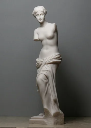 Vista 3 de Afrodita Venus De Milo Diosa de la Belleza Estatua de Alabastro Escultura Desnuda Mujer