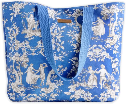 Vista 15 de Maison d' Hermine - Bolsa de lona de algodón reutilizable para mujeres, con asa para el hombro, bolsas a granel para compras y viajes