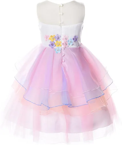 Vista 2 de JerrisApparel - Disfraz de unicornio para niña vestido para fiesta